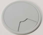 Kabeldurchlassbuchse rund lichtgrau Kabeldurchlassbuchse rund lichtgrau